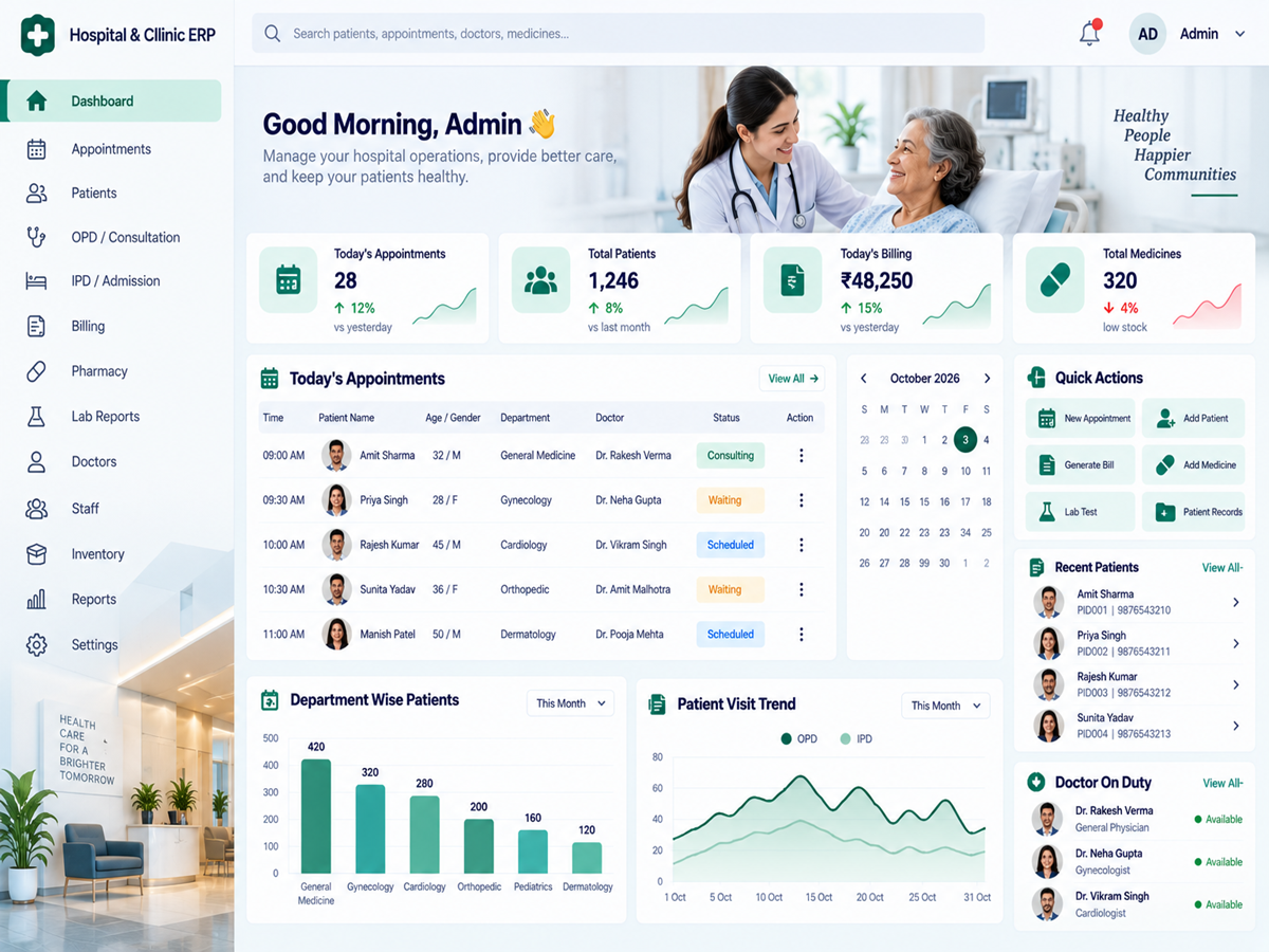 Hospital & Clinic ERP